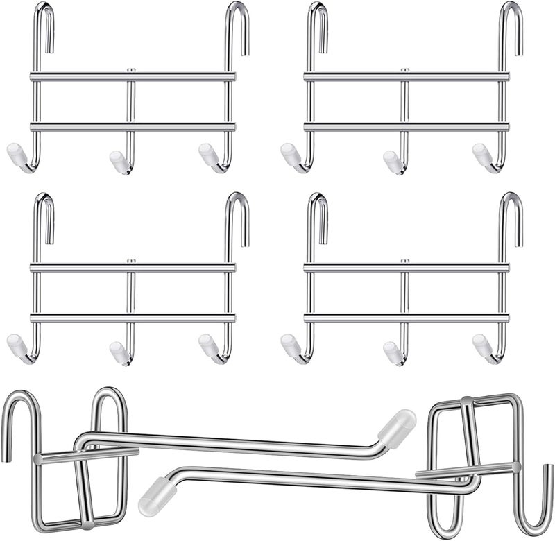 MVPower Hooks for Wire Shelving, Multi-Purpose Durable Hanging Wire Shelving Hooks with Rubber Cover for Wall Grid Panels (6 Pack) - Image 1